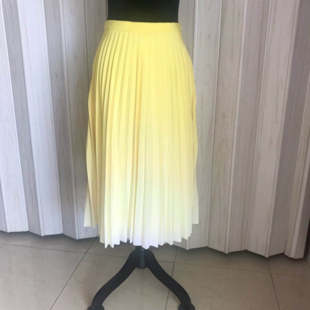 ZARA; WOMEN’S PLEATED STYLE ; ELEGANT MIDI SKIRT.